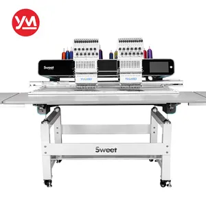 Free Hands-on Training YUEMEI Professional 2 Heads Embroidery Machine Sale