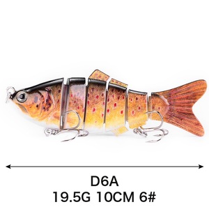 Esca Artificiale Rigida Multi-Articolata <span class=keywords><strong>DN</strong></span> 17.5g 19g 19.5g, Swimbait da Pesca a 6 Sezioni, Esche Rigide Segmentate - Product Image 3