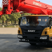 Nouvelle grue sur camion Sany de 80 tonnes, grue mobile hydraulique à flèche télescopique pour la construction et le levage