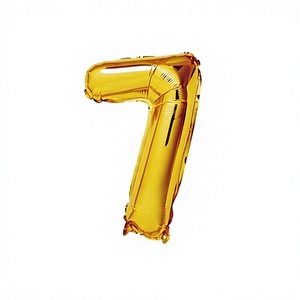Palloncini Mylar Dorati a Forma di Numero 7, 40 Pollici, Stampa Digitale, per Decorazioni di Laurea, Festa della Mamma, Eventi e Feste - MOQ 100 Pezzi Peiyong - Product Image 1