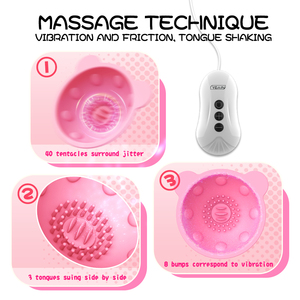 Yetişkinler İçin Titreşimli Mermi Pompalı Emme Göğüs Vibratörü Stimülatörü Masaj Aleti Göğüs Vibratörü Meme Ucu Emici Kadınlar İçin Seks Oyuncağı - Product Image 3