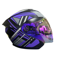 2025 haute qualité classique Double lentille ABS casque de moto détachable protège-dents DOT authentification casque de moto