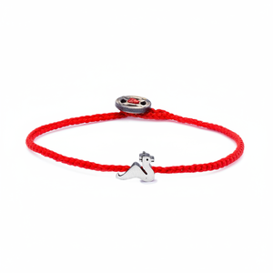 Minimalist Plain Animal Design Rope <b>Red</b> Knitting Minimal Stylish Charm <b>Bracelet</b> Wholesale 925 Sterling Silver Fine Jewelry - Product Image 2