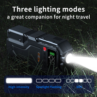 Démarreur de batterie 1500A 12V 6-en-1 avec gonfleur de pneus, écran numérique, lumière LED, OEM/ODM