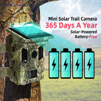 Caméra de chasse numérique solaire 48MP 4K Wifi avec vision nocturne de 32 à 49 pieds et carte Mini SD
