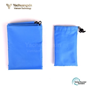Lightweight Nylon <b>Sleeping</b> Bag Rectangular Outdoor Camping Breathable Adult Foldable Pocket <b>Blanket</b> Gray - Product Image 2