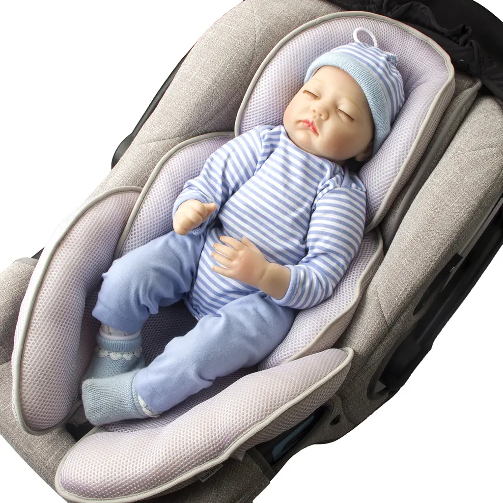 快適なヘッドボディライナーマットシートライナーベビーカーキャリアカーシート幼児クッションサポートソフト幼児ボディクッションサポート