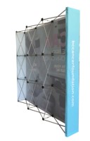 Alit Custom AE-T-03A Cabine de karaoké portable, pliable et légère, avec affichage en profilé aluminium par sublimation thermique CMYK couleur intégrale