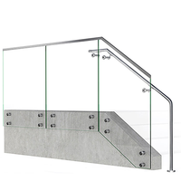 Rampes d'escalier en acier inoxydable Rampe de balcon Design Accessoire en acier inoxydable