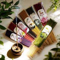 Article populaire : Encens en spirale aromatisé 22 cm, 100 % naturel, en sachet, pour diffusion, yoga, aromathérapie, purification de l'air, en bois coloré