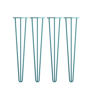 Usine Pas Cher Prix 34 Pouces 3 Tige De Fer Industriel En Métal Table En Épingle À <span class=keywords><strong>Cheveux</strong></span> Jambes Bureau À Manger Jambes Épingle À <span class=keywords><strong>Cheveux</strong></span> Jambes - Product Image 3