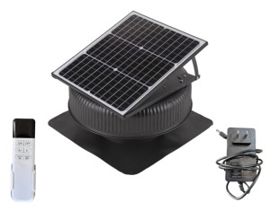 Énergie solaire pour ventilateur d'extraction à usage industriel et commercial, ventilateur d'extraction de type plafond, ventilateur d'extraction solaire pour toit - Product Image 5