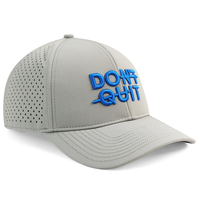 Topi Baseball 6 Panel Anti Air Berlogo Kustom Pabrik HS40, Bernapas, Berlubang Laser, Cocok untuk Surfing, Berperahu, dan Aktivitas Luar Ruangan