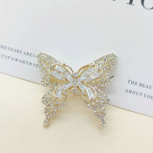 Nouvelle Collection 2026 : Broche de Luxe en Strass et Zircon pour <span class=keywords><strong>Femme</strong></span> – Motifs Fleur, Papillon, Cygne – Bijou de Poitrine et Épingle de Revers - Product Image 2