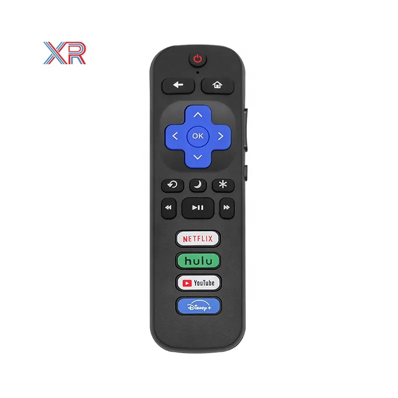 Popular 17 teclas Venta al por mayor Control remoto de TV Control remoto de reemplazo solo para Roku TV Compatible con TCL Hisense Roku Smart TV