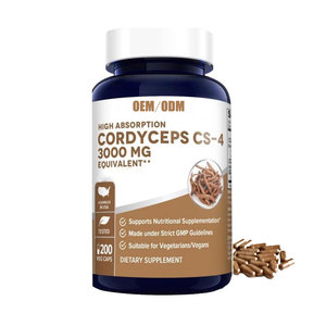Chất lượng cao bổ sung chiết xuất thảo dược 3000mg Cordyceps Sinensis chiết xuất Capsule - Product Image 5