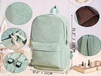 Mochila Infantil Personalizada con Nombre, Mochila Escolar de Pana para Niños