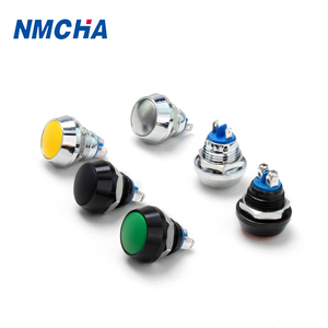 Mini 12mm bóng hình dạng điện Nút chuyển đổi không thấm nước kim loại <span class=keywords><strong>push</strong></span> <span class=keywords><strong>button</strong></span> với 2NO chuyển đổi kết hợp IP65 mức 10A Max. current - Product Image 1