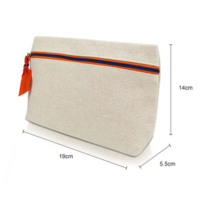 Impression personnalisée jute cosmétique sac à fermeture éclair <span class=keywords><strong>pochette</strong></span> <span class=keywords><strong>bolso</strong></span> de cosmeticos - Product Image 6