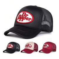 Gorra Trucker de Malla con Bordado de Letras Ovaladas Vintage, Gorra de Béisbol Retro para Hombre y Mujer, Gorra de Verano para Exteriores, Protección Solar, Venta al Por Mayor, Logotipo Personalizado