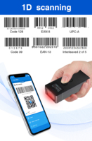 BX10 - Lector de Códigos de Barras 1D Mini Portátil, Inalámbrico, BT, Escáner de Códigos de Barras de Bolsillo para IOS y Android, Venta Directa de Fábrica