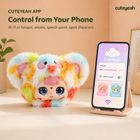 Mini Aimmy Peluche Arc-en-ciel Colorée, Jouet Parlant avec Chat Vocal IA, Cadeau Mignon pour Enfants, Idéal pour Fêtes, Article de Collection, Vente en Gros