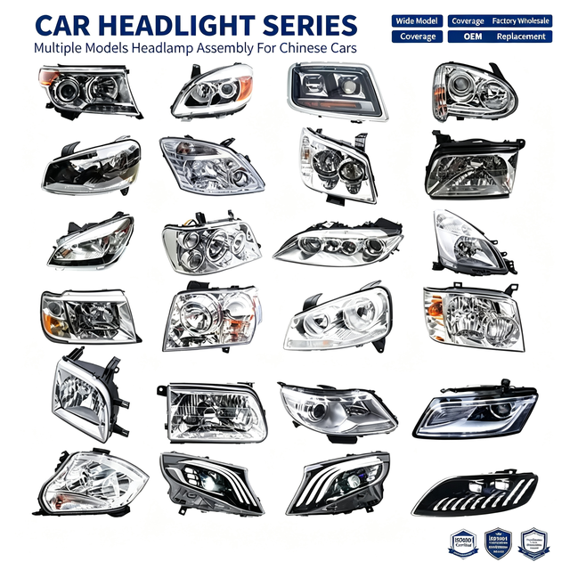 High Lumen Waterproof Geely LED Headlight Unit Auto Front Lighting Assembly Anti-Yellow PC Lens Shock Resistant Replacement Lamp