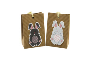 <strong>Easter</strong> Theme Cute Rabbit Design Candy Treat Paper Boxes With Ribbon Party Favour <strong>Gift</strong> Goodie Packing Paper <strong>Bag</strong> - Product Image 3