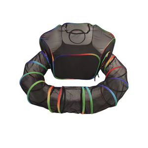Portable <strong>Foldable</strong> Breathable Pet <strong>Cage</strong> with Zipper Closure for Cats &amp; <strong>Dogs</strong>-Outdoor Use Tubes &amp; Tunnels - Product Image 3