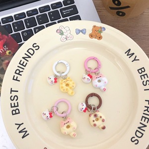 Nuevo Llavero de Gato Siamés de Dibujos Animados, Moderno y Adorable, con Hebilla Redonda, Colgante para Mochila y Auriculares, para Mujeres y Niñas, Venta al Por Mayor - Product Image 1