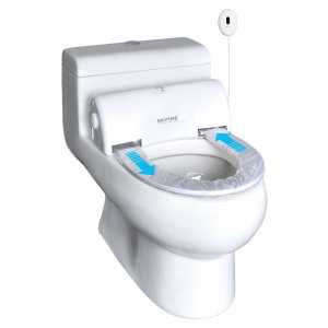 Abattant de toilette automatique Abattant de toilette intelligent pour casino hôpital piscine école bureau salle de bain publique Hygiène - Product Image 4