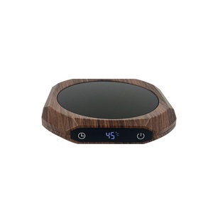 Calentador de Tazas de Café Eléctrico Inteligente de 30W con Diseño de Madera, Pantalla de Temperatura de 75 Grados y Apagado Automático de 1 a 12 Horas - Product Image 1