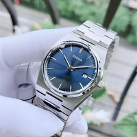 Montre de luxe pour homme PRX T137 avec calendrier, mouvement ETA, personnalisable, 40 mm, étanche, en acier inoxydable, à quartz