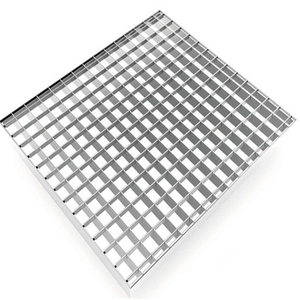 Placa de rejilla de acero de diseño moderno para exteriores profesional, entramado de suelo de marco de acero inoxidable anticorrosión duradero - Product Image 1