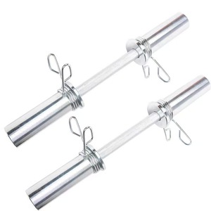 Barra de Mancuernas de 50CM con 2 Anillos para Entrenamiento de Fuerza, Levantamiento de Pesas, Sentadillas, Peso Muerto, Press de Banca, Curl y Press de Pectorales - Product Image 6