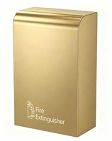 Armoire à extincteurs au sol en acier au carbone, flexible et durable, personnalisable pour 2 extincteurs, thermolaquée