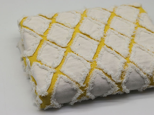 チェック柄ジャカード綿100% ウォッシュレスデニム生地ラゲッジシューズパンツ生地卸売 - Product Image 2