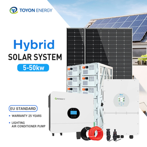 Sistema Solar Híbrido Completo de 10Kw-20Kw Conectado a la Red, Batería de Litio MPPT, Onda Sinusoidal Pura, 380V AC, Kits de Montaje Completos TY-10kW-Hybri - Product Image 3