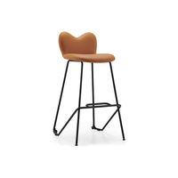 Chaise de salle à manger à pieds hauts pour bureau, bar, école et restaurant, métal et plastique pour salon, cantine, café, cuisine