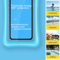 Vente en gros de sacs transparents et étanches pour téléphone portable pour Iphone Samsung, pochette pour téléphone Water Adventure