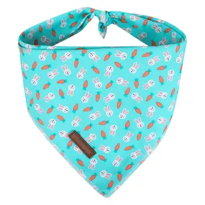 Wholesale Custom Cute Soft Cotton Dog Bandana For Girl Boy Small Medium Dogs Or Cats