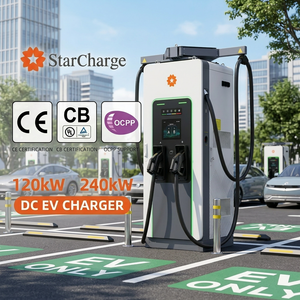 Chargeur EV compact 750x720mm Starcharge Titan V5 120kW 180kW UL CE OCPP 20 avec application logicielle personnalisée, longue durée de vie, 120 kW DC pour véhicules électriques - Product Image 1
