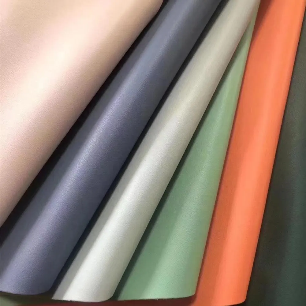 Eco-friendly PFY8021 PU leather nonwoven backing B100 plain material for electronic product and packing product leather