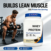 Poudre de Protéine Isolat de Lactosérum BCAA pour le Soutien de la Masse Musculaire Maigre, Superaliment Santé, Marque Privée OEM, Vente en Gros