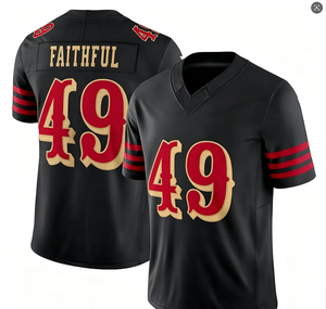 Nouveau maillot pour hommes des San Francisco 49, numéro 13 #   Purdy 54 #   Warner 23 #   McCaffrey85 #   Maillot de football américain Kittle VP 97 Bosa Sewing - Product Image 5