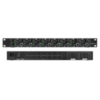 Nouvel amplificateur de casque professionnel à 8 canaux en usine pour amplificateur de moniteur 1U de moniteur de studio en direct