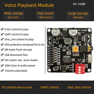 DY-HV8F 12V/24V Trigger Serial Port Control <strong>Voice</strong> Playback <strong>Module</strong> - Product Image 6