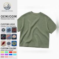 Camiseta de Algodón Jacquard Waffle de Diseño Personalizado para Hombre, 220GSM, 100% Algodón de Fibra Extra Larga, Cómoda, Casual, Venta al Por Mayor