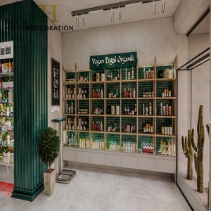 Meubles d'intérieur de <span class=keywords><strong>pharmacie</strong></span>, présentoir en <span class=keywords><strong>bois</strong></span> pour produits capillaires, vitrine commerciale pour <span class=keywords><strong>pharmacie</strong></span> - Product Image 6