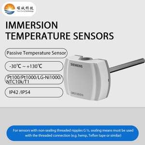 Capteur de température passif <span class=keywords><strong>Siemens</strong></span> OEM IP54, longueur d'immersion 150 mm, <span class=keywords><strong>Pt1000</strong></span> T1 -30~+130, capteur de température pour système d'eau CVC - Product Image 5